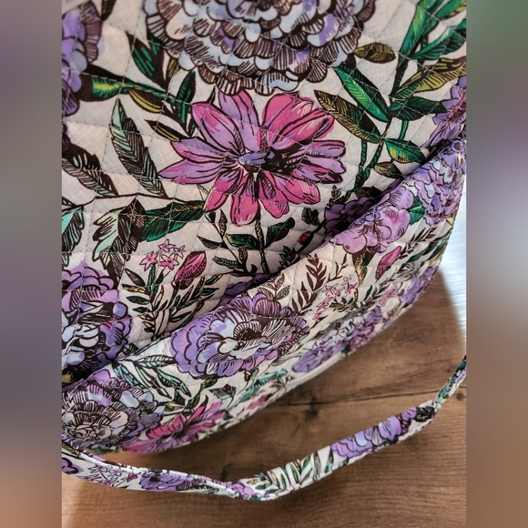 VERA BRADLEY Carson North South Tote in Lavender Meadow, NWT - Picture 4 of 14